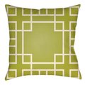 Artistic Weavers Artistic Weavers LTCH1138-1616 Litchfield Square Pillow; Lime Green & Ivory - 16 x 16 in. LTCH1138-1616